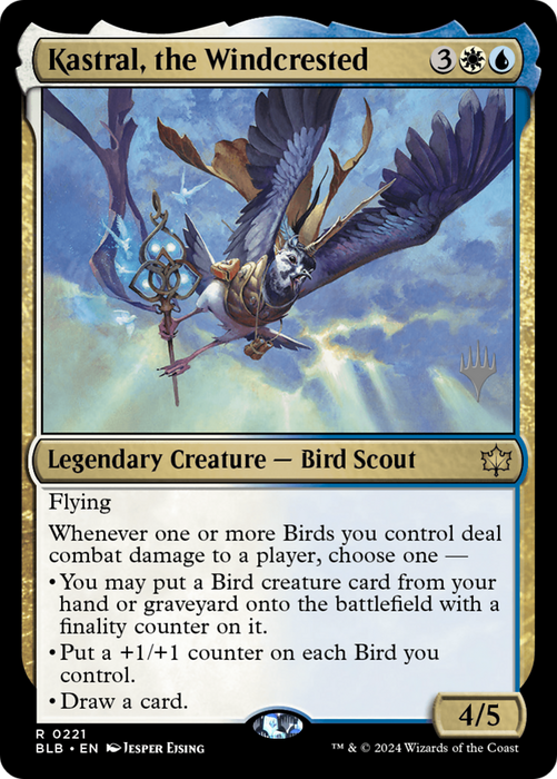 Kastral, the Windcrested [PBLB-221P] - Bloomburrow Promos