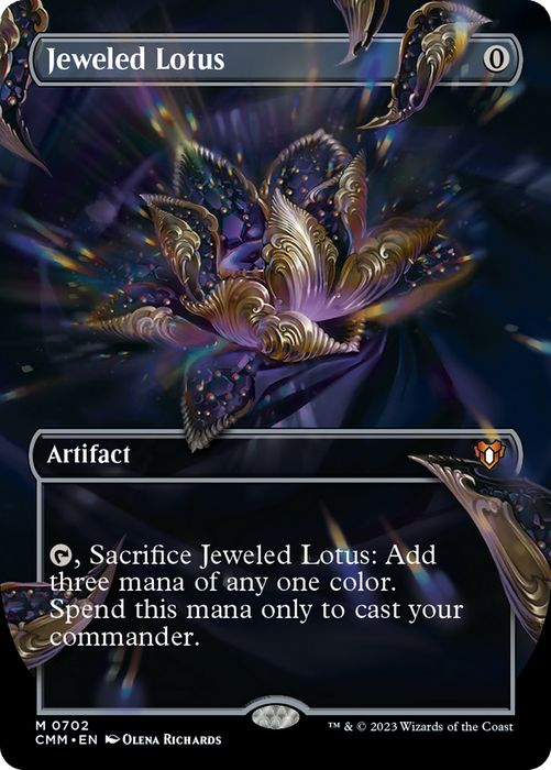 Jeweled Lotus (Borderless) [CMM-702] - Commander Masters