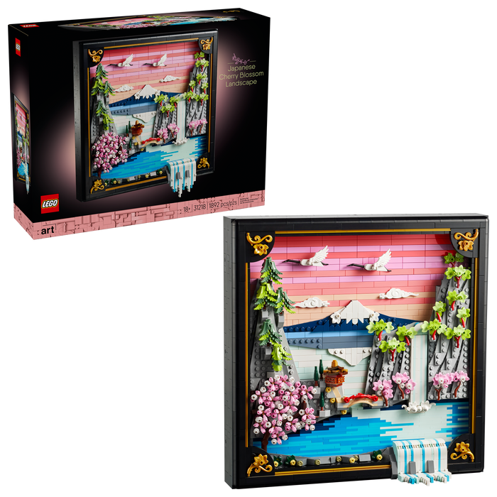 LEGO - Art - Japanese Cherry Blossom Landscape