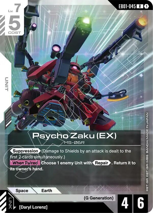 Image for Psycho Zaku (EX) (EB01-045) (Holofoil) [Eternal Nexus] - Gundam Card Game