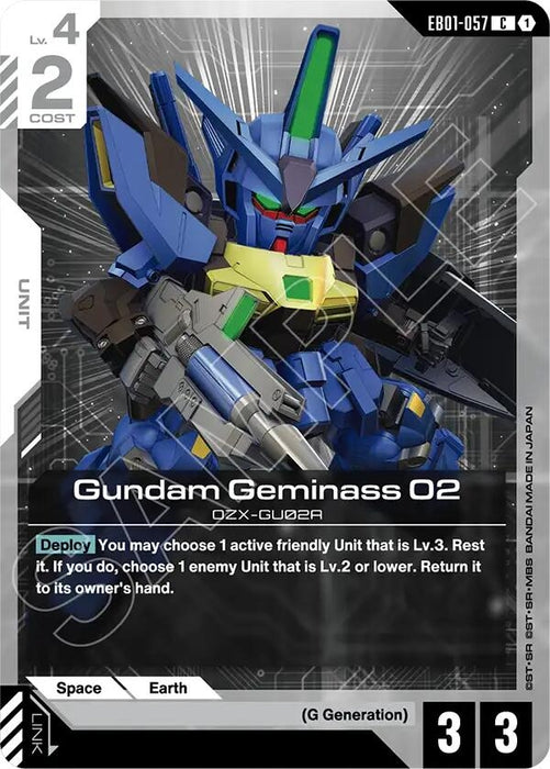 Image for Gundam Geminass 02 (EB01-057) [Eternal Nexus] - Gundam Card Game