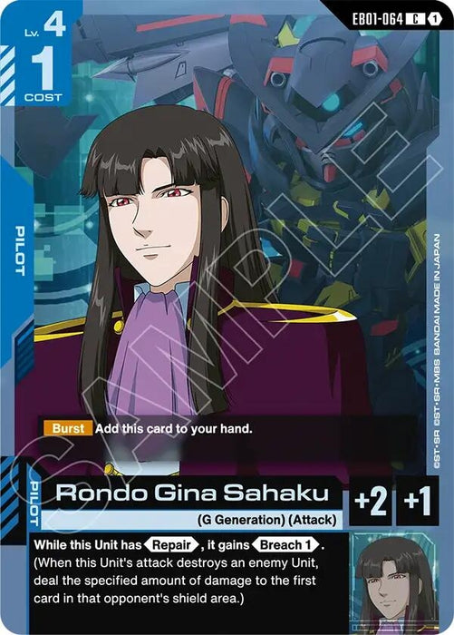 Image for Rondo Gina Sahaku (EB01-064) [Eternal Nexus] - Gundam Card Game