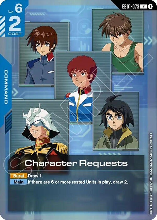 Image for Character Requests (EB01-073) (Holofoil) [Eternal Nexus] - Gundam Card Game