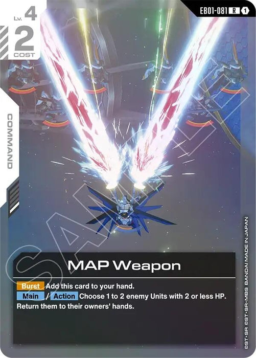 Image for MAP Weapon (EB01-081) (Holofoil) [Eternal Nexus] - Gundam Card Game