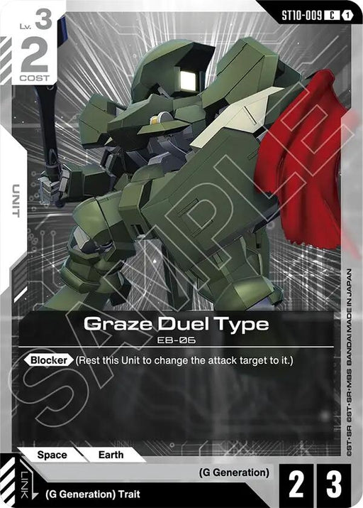 Image for Graze Duel Type (ST10-009) [Starter Deck 10: Generation Pulse] - Gundam Card Game
