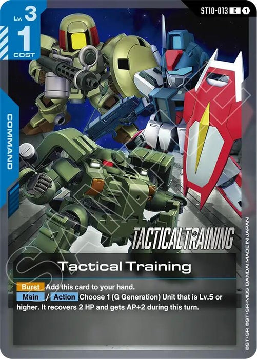 Image for Tactical Training (ST10-013) [Starter Deck 10: Generation Pulse] - Gundam Card Game