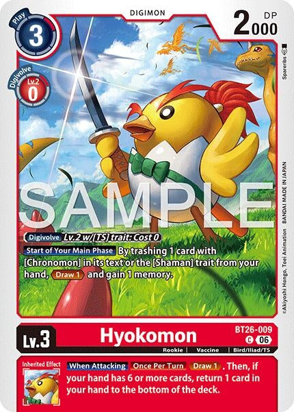 Image for Hyokomon (BT26-009 C) [Timeless Bonds] (BT-26) - Digimon Card Game