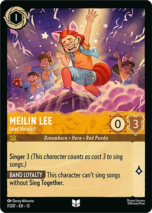 Image for Meilin Lee - Lead Vocalist (7/207) [Attack of the Vine!] (13) - Disney Lorcana