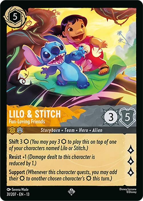 Image for Lilo & Stitch - Fun-Loving Friends (31/207) [Attack of the Vine!] (13) - Disney Lorcana