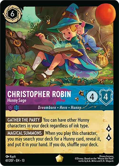 Image for Christopher Robin - Hunny Sage (61/204) (Cold Foil) [Attack of the Vine!] (13) - Disney Lorcana