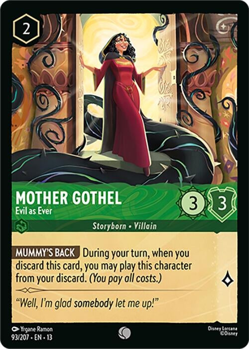 Image for Mother Gothel - Evil as Ever (93/207) (Cold Foil) [Attack of the Vine!] (13) - Disney Lorcana