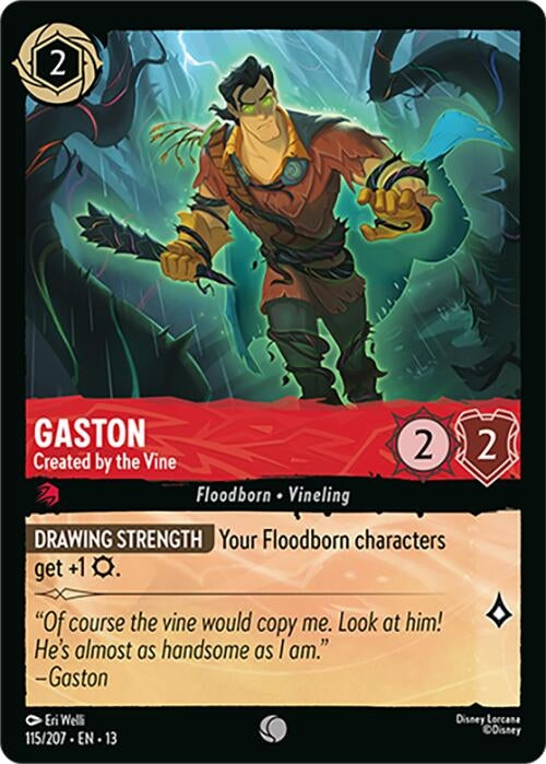 Image for Gaston - Created by the Vine (115/207) [Attack of the Vine!] (13) - Disney Lorcana