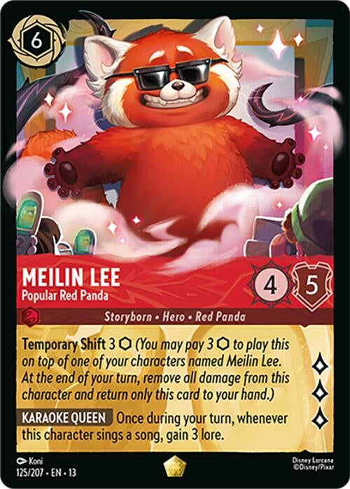 Image for Meilin Lee - Popular Red Panda (125/204) (Cold Foil) [Attack of the Vine!] (13) - Disney Lorcana