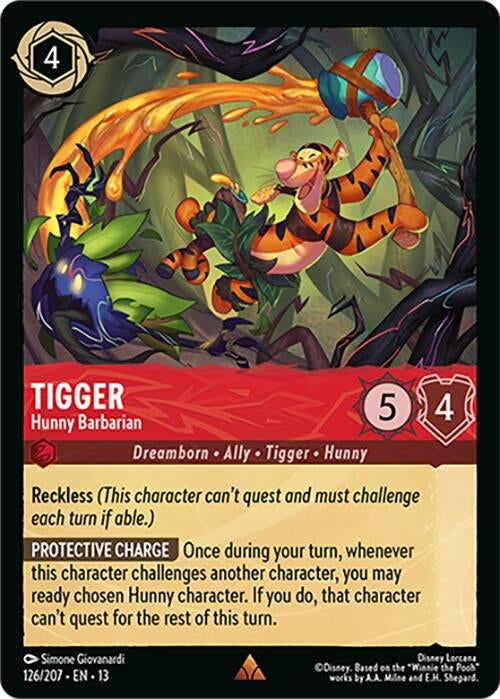 Image for Tigger - Hunny Barbarian (126/207) (Cold Foil) [Attack of the Vine!] (13) - Disney Lorcana