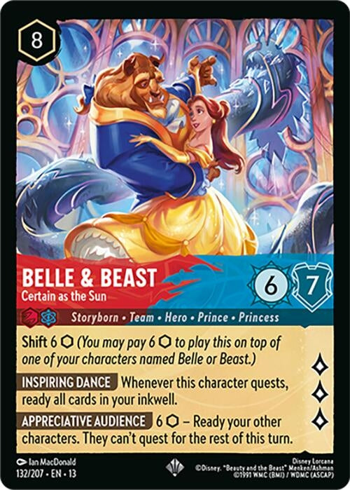 Image for Belle & Beast - Certain as the Sun (132/207) [Attack of the Vine!] (13) - Disney Lorcana