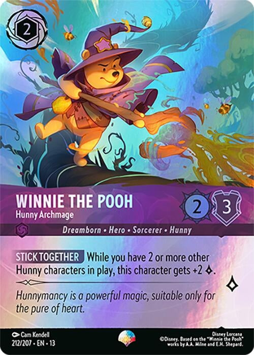 Image for Winnie the Pooh - Hunny Archmage (Epic) (212/204) (Holofoil) [Attack of the Vine!] (13) - Disney Lorcana