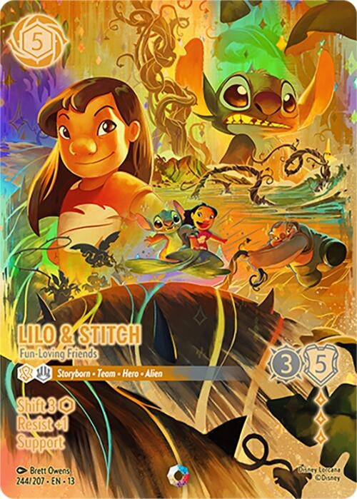 Image for Lilo & Stitch - Fun-Loving Friends (Iconic) (244/204) (Holofoil) [Attack of the Vine!] (13) - Disney Lorcana