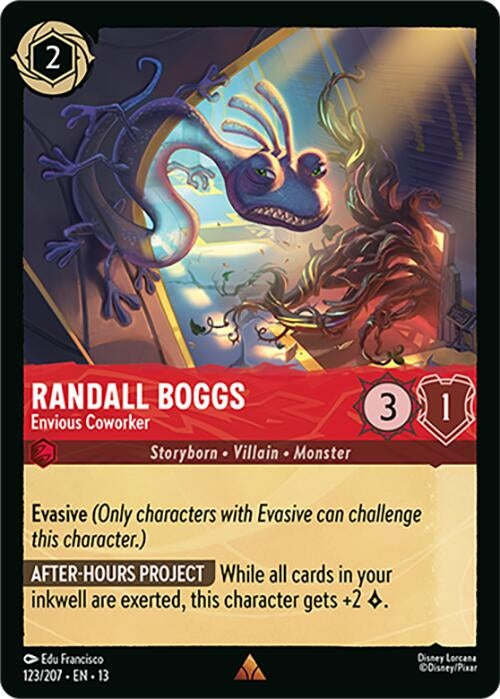 Image for Randall Boggs - Envious Coworker (123/207) [Attack of the Vine!] (13) - Disney Lorcana