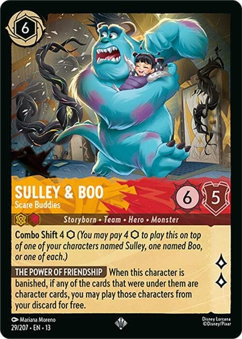 Image for Sulley & Boo - Scare Buddies (29/207) [Attack of the Vine!] (13) - Disney Lorcana