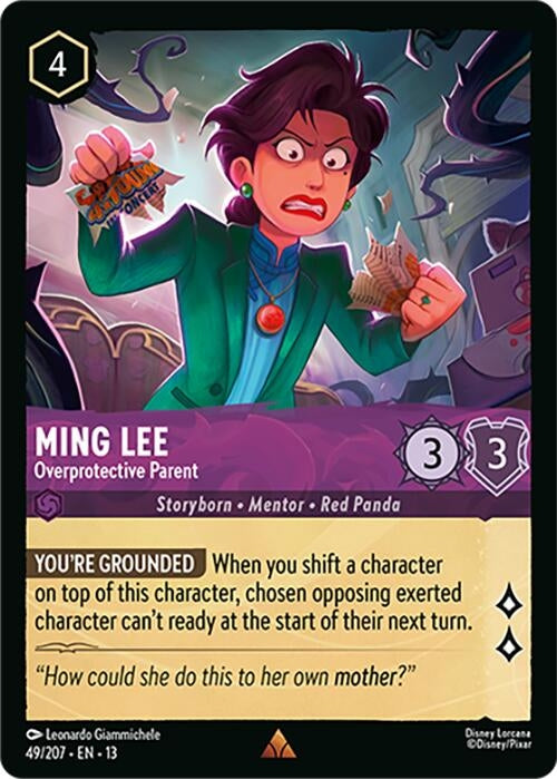 Image for Ming Lee - Overprotective Parent (49/207) [Attack of the Vine!] (13) - Disney Lorcana