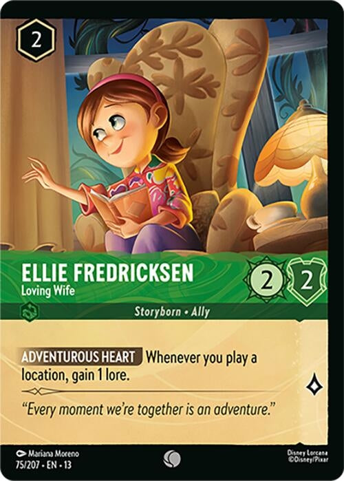 Image for Ellie Fredricksen - Loving Wife (Foil) (75/207) (Cold Foil) [Attack of the Vine!] (13) - Disney Lorcana