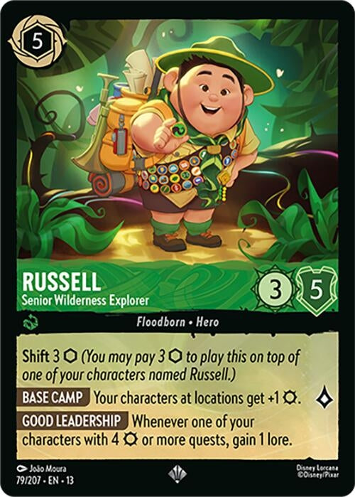 Image for Russell - Senior Wilderness Explorer (79/207) (Cold Foil) [Attack of the Vine!] (13) - Disney Lorcana
