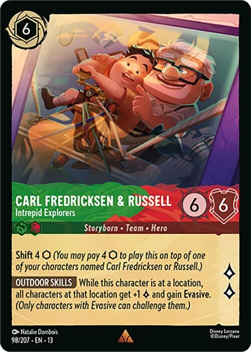 Image for Carl Fredricksen & Russell - Intrepid Explorers (98/207) (Cold Foil) [Attack of the Vine!] (13) - Disney Lorcana