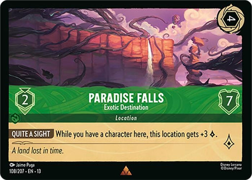Image for Paradise Falls - Exotic Destination (108/207) [Attack of the Vine!] (13) - Disney Lorcana