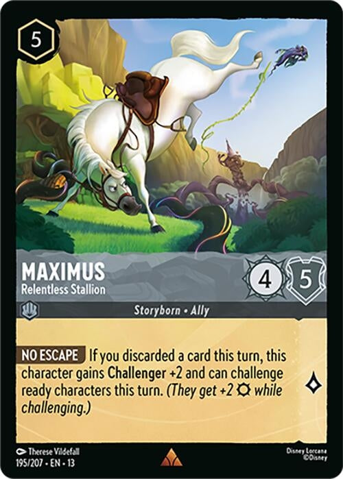 Image for Maximus - Relentless Stallion (195/207) [Attack of the Vine!] (13) - Disney Lorcana