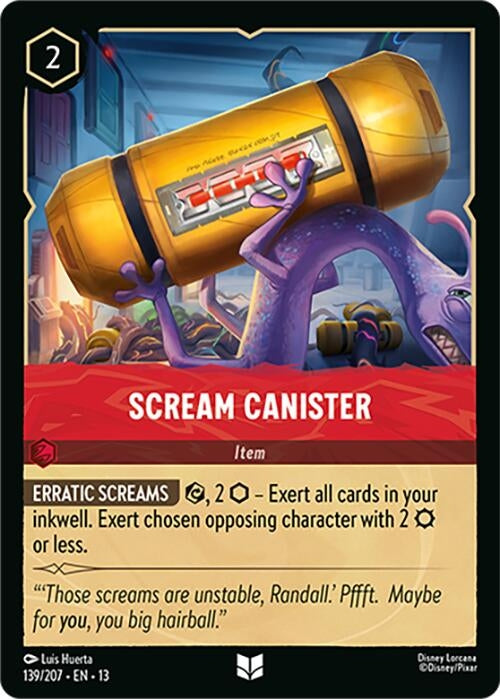 Image for Scream Canister (139/207) [Attack of the Vine!] (13) - Disney Lorcana