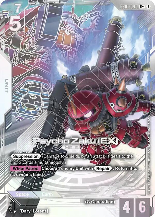 Image for Psycho Zaku (EX) (R+) (EB01-045) (Holofoil) [Eternal Nexus] (EB01) - Gundam Card Game