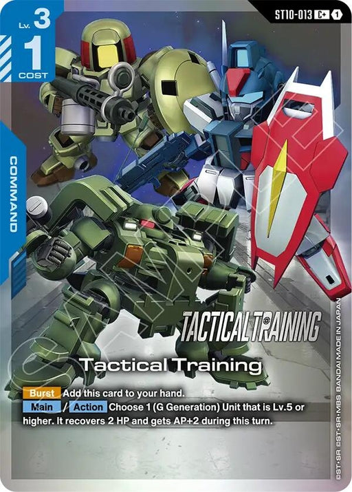 Image for Tactical Training (C+) (ST10-013) (Holofoil) [Starter Deck 10: Generation Pulse] (ST10) - Gundam Card Game