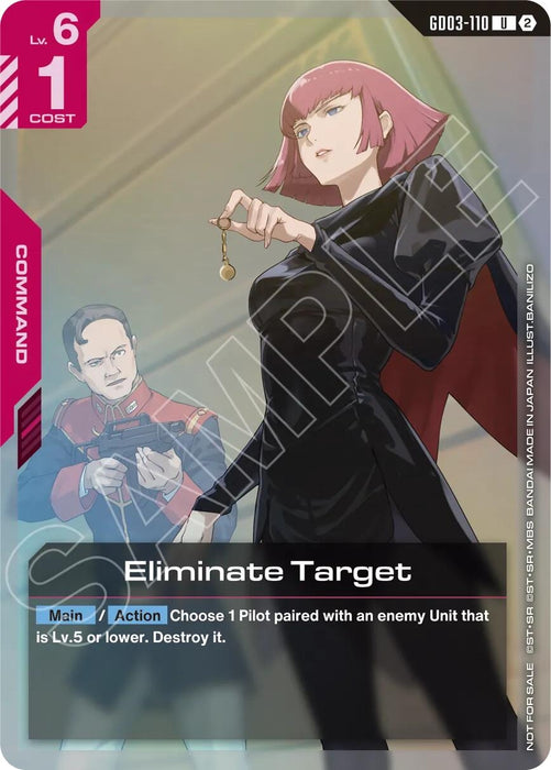 Image for Eliminate Target (Store Tournament Participation Pack 05) (GD03-110) (Holofoil) [Gundam Promotional Cards] (GCG-PR) - Gundam Card Game