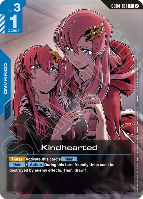 Image for Kindhearted (Store Tournament Participation Pack 05) (GD04-101) (Holofoil) [Gundam Promotional Cards] (GCG-PR) - Gundam Card Game