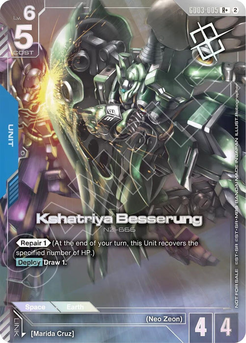 Image for Kshatriya Besserung (Store Tournament Winner Pack 05) (GD03-005) (Holofoil) [Gundam Promotional Cards] (GCG-PR) - Gundam Card Game