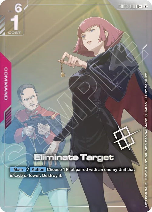 Image for Eliminate Target (Store Tournament Winner Pack 05) (GD03-110) (Holofoil) [Gundam Promotional Cards] (GCG-PR) - Gundam Card Game