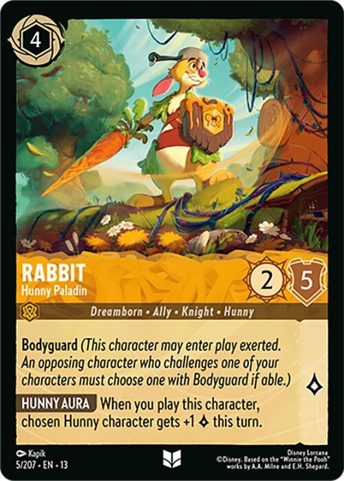 Image for Rabbit - Hunny Paladin (5/207) [Attack of the Vine!] (13) - Disney Lorcana