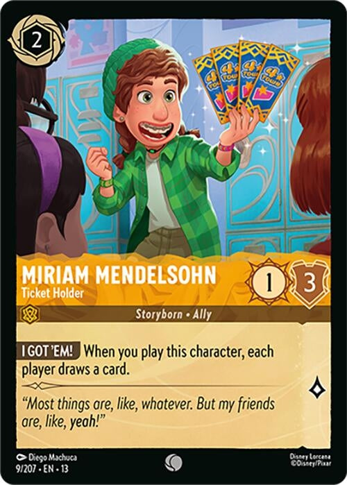Image for Miriam Mendelsohn - Ticket Holder (9/207) (Cold Foil) [Attack of the Vine!] (13) - Disney Lorcana