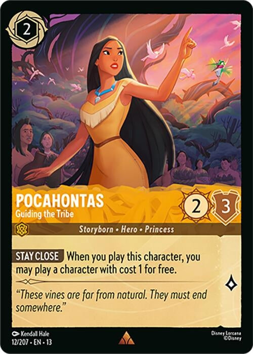 Image for Pocahontas - Guiding the Tribe (12/207) [Attack of the Vine!] (13) - Disney Lorcana