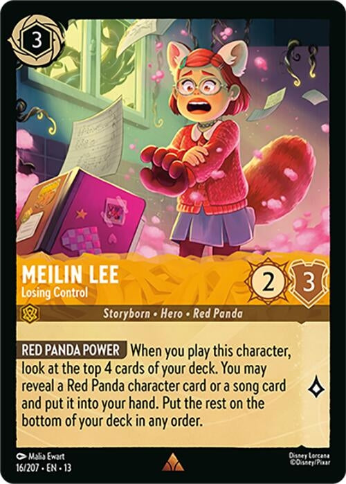 Image for Meilin Lee - Losing Control (16/207) (Cold Foil) [Attack of the Vine!] (13) - Disney Lorcana