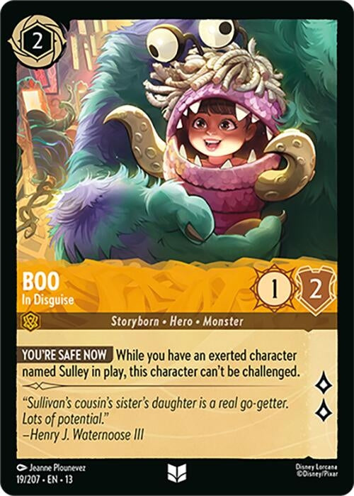 Image for Boo - In Disguise (19/207) (Cold Foil) [Attack of the Vine!] (13) - Disney Lorcana