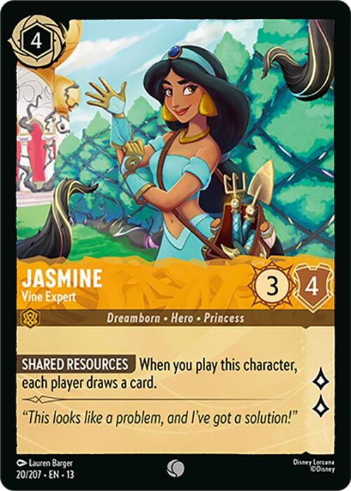 Image for Jasmine - Vine Expert (20/207) (Cold Foil) [Attack of the Vine!] (13) - Disney Lorcana