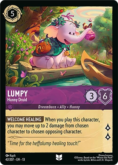 Image for Lumpy - Hunny Druid (42/207) [Attack of the Vine!] (13) - Disney Lorcana