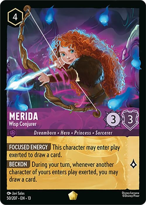 Image for Merida - Wisp Conjurer (50/204) (Cold Foil) [Attack of the Vine!] (13) - Disney Lorcana