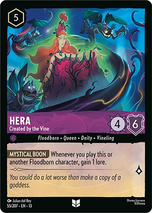Image for Hera - Created by the Vine (55/207) [Attack of the Vine!] (13) - Disney Lorcana