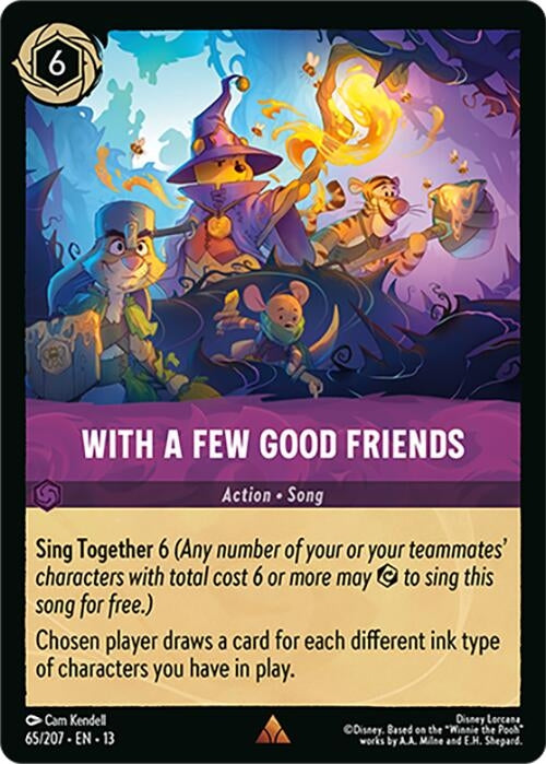 Image for With a Few Good Friends (65/207) [Attack of the Vine!] (13) - Disney Lorcana