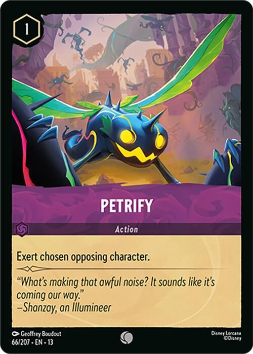Image for Petrify (66/207) (Cold Foil) [Attack of the Vine!] (13) - Disney Lorcana