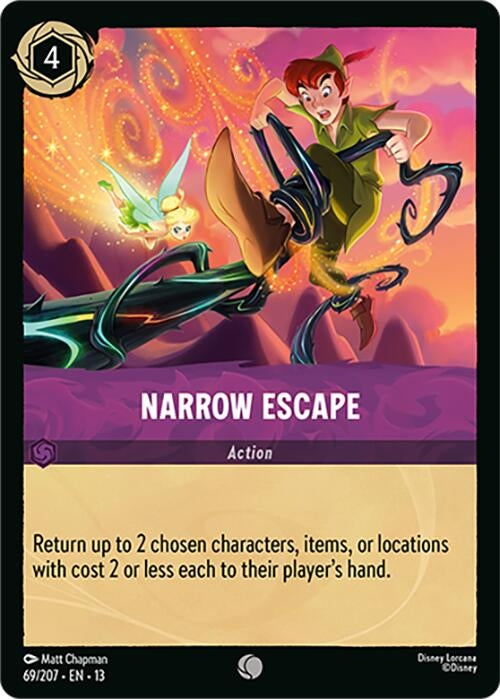 Image for Narrow Escape (69/207) [Attack of the Vine!] (13) - Disney Lorcana