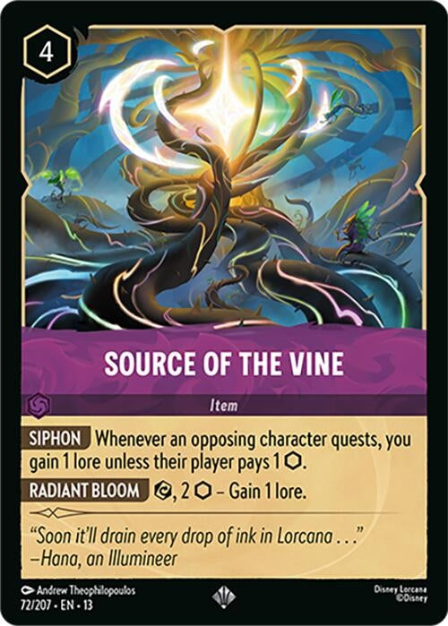 Image for Source of the Vine (72/207) (Cold Foil) [Attack of the Vine!] (13) - Disney Lorcana