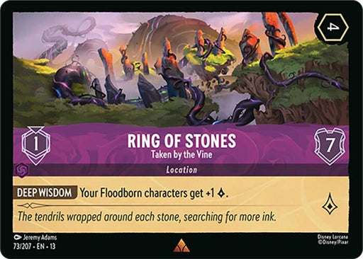 Image for Ring of Stones - Taken by the Vine (73/207) [Attack of the Vine!] (13) - Disney Lorcana